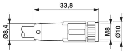Phoenix contact 1539033 SAC-3P-M12MS/ 7,2-PUR/M 8FS SH Кабель для датчика / исполнительного элемента