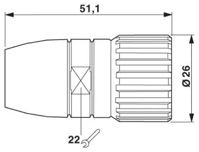 Phoenix contact 1595938 RC-09S1N1280EN Кабельный соединитель