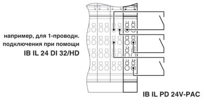 Phoenix contact 2862987 IB IL PD 24V-PAC Клеммы Inline