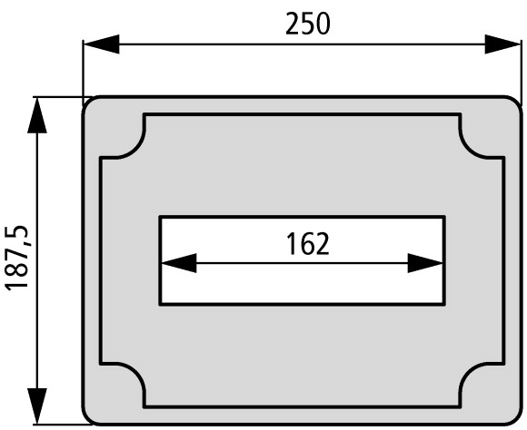 32139 Изолированный щит + дверь, ВхШхД = 250x187.5x150 мм (AE/I23E/T)