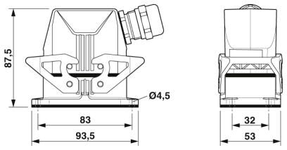 Phoenix contact 1416355 HC-STA-B10PT-BWD-LS-M25-ELCAL Комплект вставных соединителей