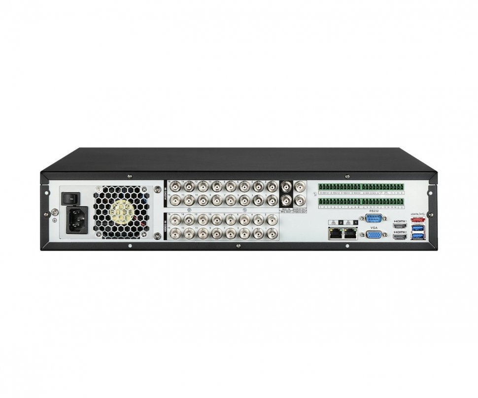 RVi-HR16/64-4K, 16 канальный мультиформатный (CVBS, CVI, AHD, IP) видеорегистратор