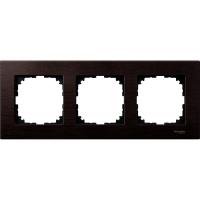 Schneider Electric MTN4053-3471 MERTEN M-Elegance РАМКА деревянная 3 поста, ВЕНГЕ, SM