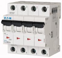 166547 Автоматический выключатель 3,5А, кривая отключения D, 4 полюс, откл. способность 6 кА (PL6-D3,5/4)