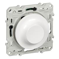Schneider Electric S52R515 ODACE СВЕТОРЕГУЛЯТОР поворотно-нажимной, универсальный, 20-420 ВА, БЕЛЫЙ