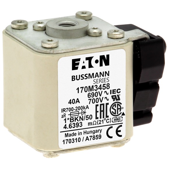 170M3458 Быстрый предохранитель 40A 690V 1*BKN/50 AR UC