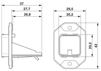 Phoenix contact 1405361 VS-PPC-F1-RJ45-MNNA-1R-FJJ Комплект монтажной рамы