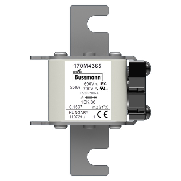 170M4365 Быстрый предохранитель 550A 690V 1EK/86 AR UC
