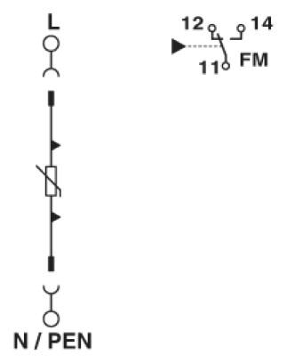 Phoenix contact 2868033 VAL-MS 60/FM Разрядник для защиты от импульсных перенапряжений, тип 2
