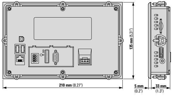 172766 Система мониторинга BreakerVisu, подключение до 48 устройств, цветной дисплей 7", ModbusRTU+SmartWire DT (NZM-XMC-MDISP70)