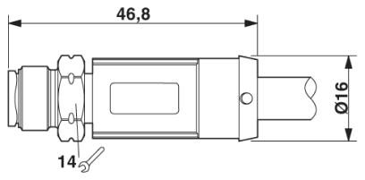 Phoenix contact 1454147 SAC-4P-M12MS/10,0-28X SH OD Кабель для датчика / исполнительного элемента