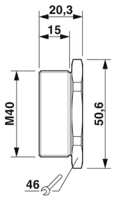 Phoenix contact 1411112 A-EXSH-M40-68L-S-S Резьбовой колпачок
