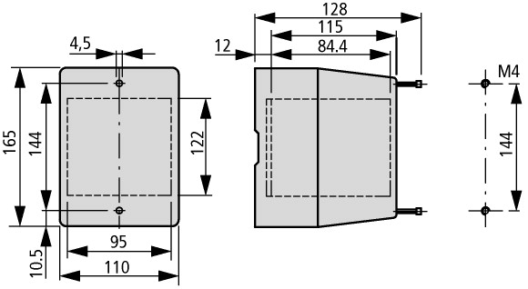 31434 Изолированный корпус, ВхШхГ = 165x110x128 мм (CI-C)