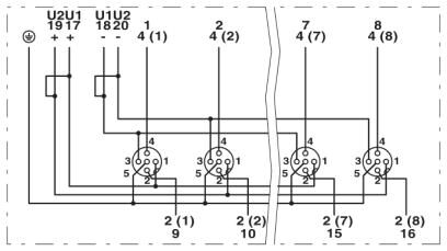 Phoenix contact 1516894 SACB-8/16-C SCO Коробка датчика и исполнительного элемента