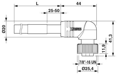 Phoenix contact 1416555 SAC-3P-MINMR/ 2,0-547/MINFR Силовой кабель