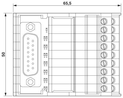 Phoenix contact 2322155 VIP-2/SC/D15SUB/M/LED Интерфейсный модуль