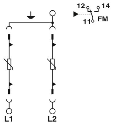 Phoenix contact 2910351 VAL-US-120/40/2+0-FM Устройство защиты от перенапряжений, тип 2