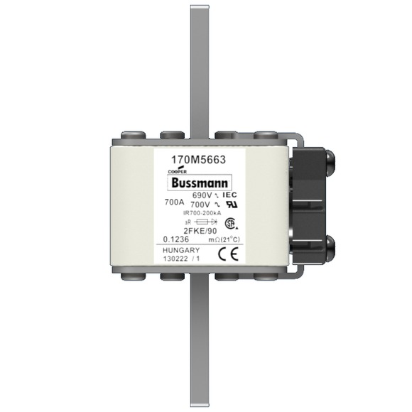170M5663 Быстрый предохранитель 700A 690V 2FKE/90 AR UC