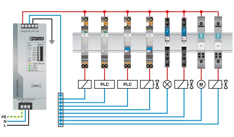 Phoenix contact 2800918 CB E1 24DC/4A NC P Электронный защитный выключатель
