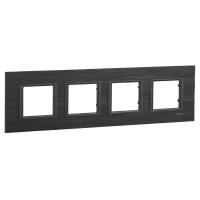 Schneider Electric MGU68.008.7Z1 UNICA CLASS РАМКА 4-постовая, ИБЕРИЙСКИЙ СЛАНЕЦ