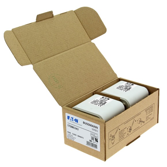 170M6343 Быстрый предохранитель 550A 1250V 3BKN/75 AR CU