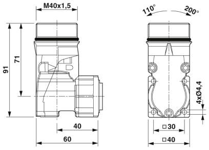 Phoenix contact 1620664 SM-7EPWN8AA700 Аппаратн. соединитель, передняя стенка