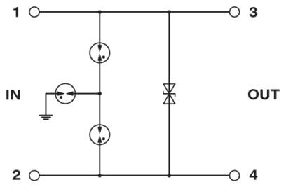 Phoenix contact 2801458 TT-ST-2-PE/S2-24DC Устройство защиты от перенапряжений