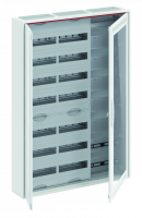 Шкаф 168М навесной с медиапанелями IP30, 1100x800x160 между DIN-рейками 125 мм и самозажимными клеммами N/PE и Wi-Fi дверью с вент. отверстиями ComfortLine CA37VMW