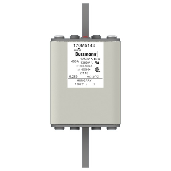 170M5144 Быстрый предохранитель 500A 1250V 2/110 AR CU