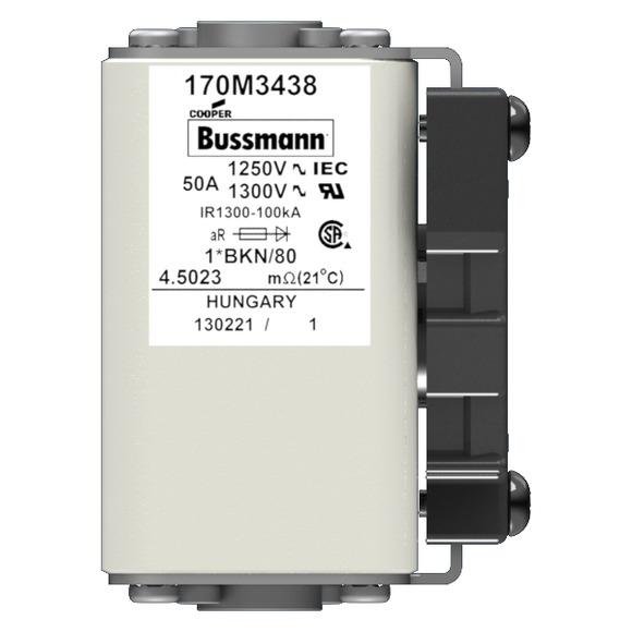 170M3438 Быстрый предохранитель 50A 1250V 1*BKN/80 AR CU