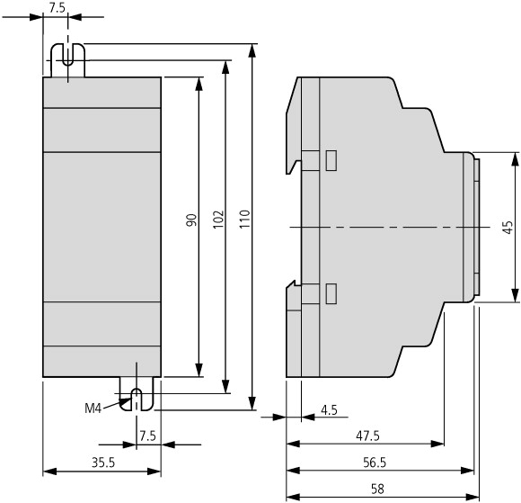 229424 Импульсный источник питания, 100-240VAC/24VDC/12VDC , 0.35A/0.02A , 1- фаза (EASY200-POW)