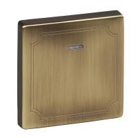 Schneider Electric MTN438043 MERTEN КЛАВИША с окошком д/световой индикации АНТИЧНАЯ ЛАТУНЬ, SD