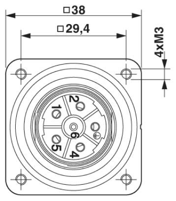 Phoenix contact 1607048 SF-7EP1N8AC0A1 Проходная часть, задняя часть стенки