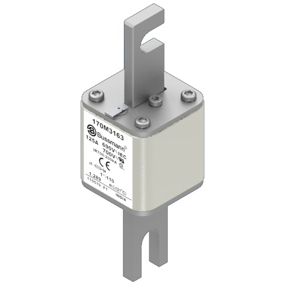 170M3163 Быстрый предохранитель 125A 690V 1*/110 AR UC