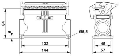 Phoenix contact 1407664 HC-EVO-B24-SHWSC-2SSM40-PLRBK Корпус
