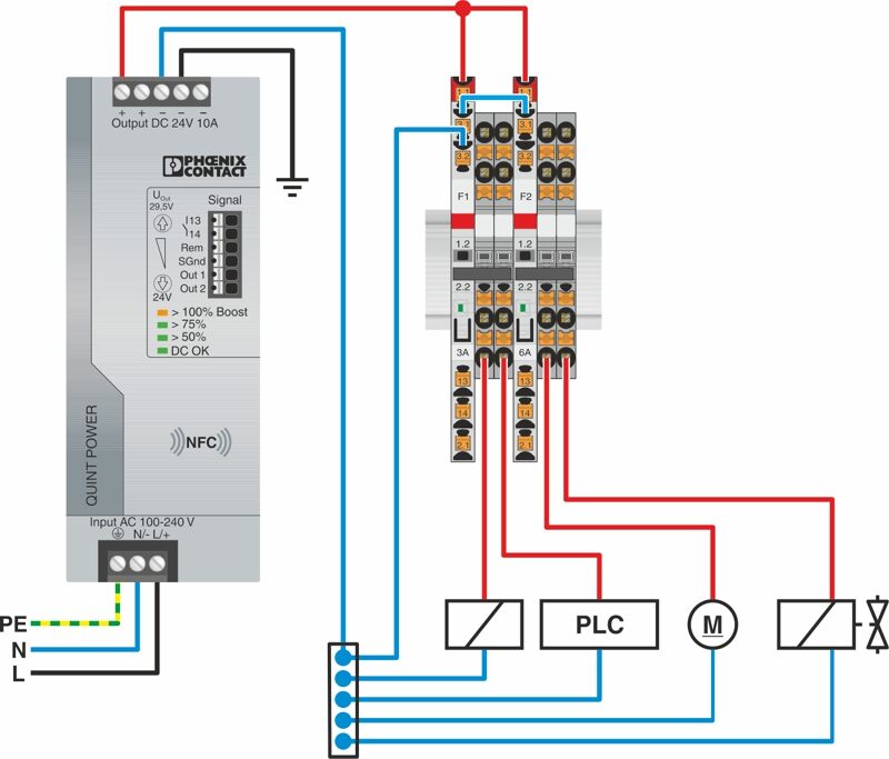 Phoenix contact 2908261 PTCB E1 24DC/1-4A NO Электронный защитный выключатель