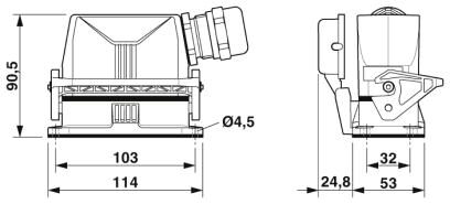 Phoenix contact 1416356 HC-STA-B16PT-BWSC-LS-M25-ELCAL Комплект вставных соединителей