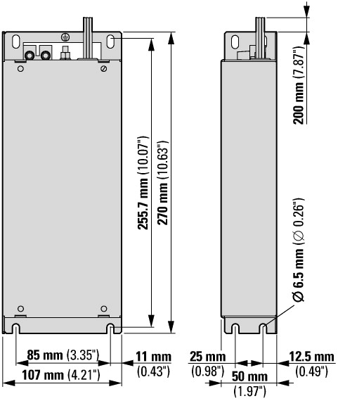 172276 Фильтр радиопомех, 1~ , 230 В, 20A (DX-EMC12-025-FS2)