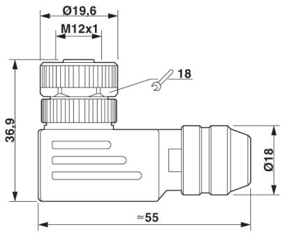 Phoenix contact 1404413 SACC-M12FR-12SOL-PG 9-M SH Разъем