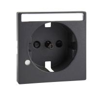 Schneider Electric MTN2333-0414 MERTEN ЦЕНТР.ПЛАТА д/мех роз. с полем д/надписи и индик., АНТРАЦИТ, QF SM