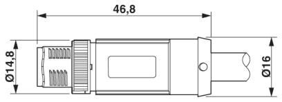 Phoenix contact 1407312 SAC-4P-MS/ 5,0-28R SCO RAIL Кабель для датчика / исполнительного элемента