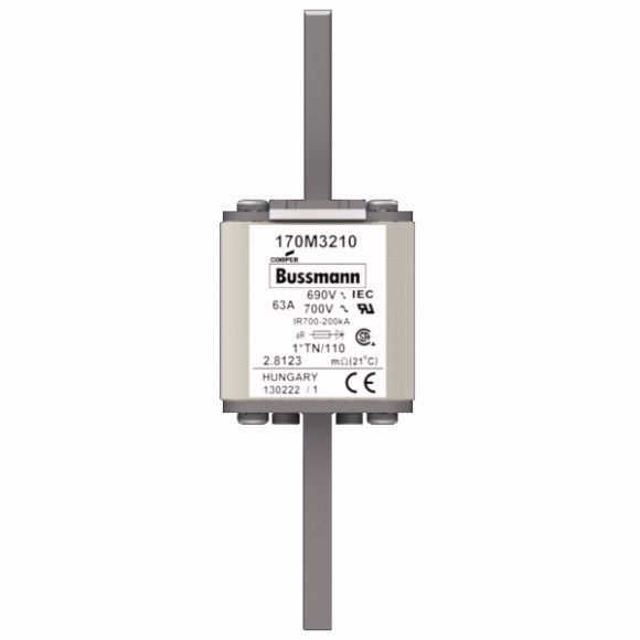 170M3210 Быстрый предохранитель 63A 690V 1*TN/110 AR UC