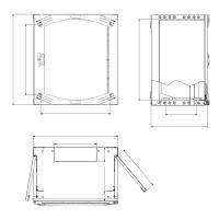 Schneider Electric NSYOPB21U6F Настенный шкаф OPB 21U 600х600 19"