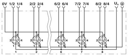 Phoenix contact 1452495 SACB-6/12-10,0PUR SCO P Коробка датчика и исполнительного элемента
