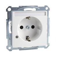 Schneider Electric MTN2303-0325 MERTEN МЕХАНИЗМ розетки с полем д/надписи и индик. АКТИВНЫЙ БЕЛЫЙ, QF SM