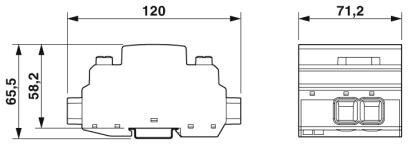 Phoenix contact 2905641 VAL-MB-T1/T2 1500DC-PV/2+V Молниеотвод / разрядник для защиты от импульсных перенапряжений типа 1/2