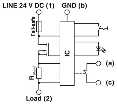 Phoenix contact 2800919 CB E1 24DC/6A NC P Электронный защитный выключатель