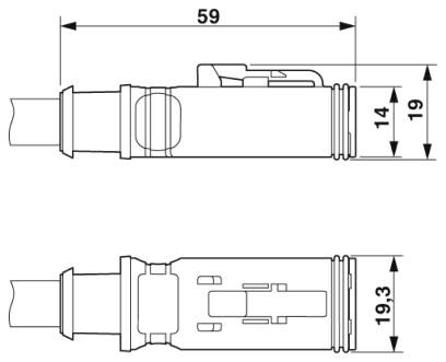Phoenix contact 1415025 SAC-4P-DTMS/ 3,0-PUR/DTFS Кабель для датчика / исполнительного элемента
