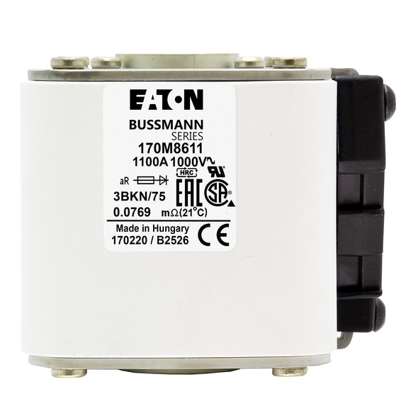 170M8611 Быстрый предохранитель 1100A 1000V 3BKN/75 AR UR