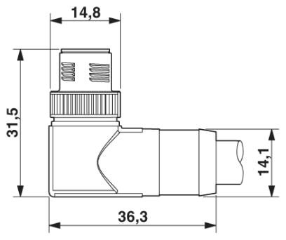 Phoenix contact 1430734 SAC-17P-MR/ 1,5-PUR SCO Кабель для датчика / исполнительного элемента